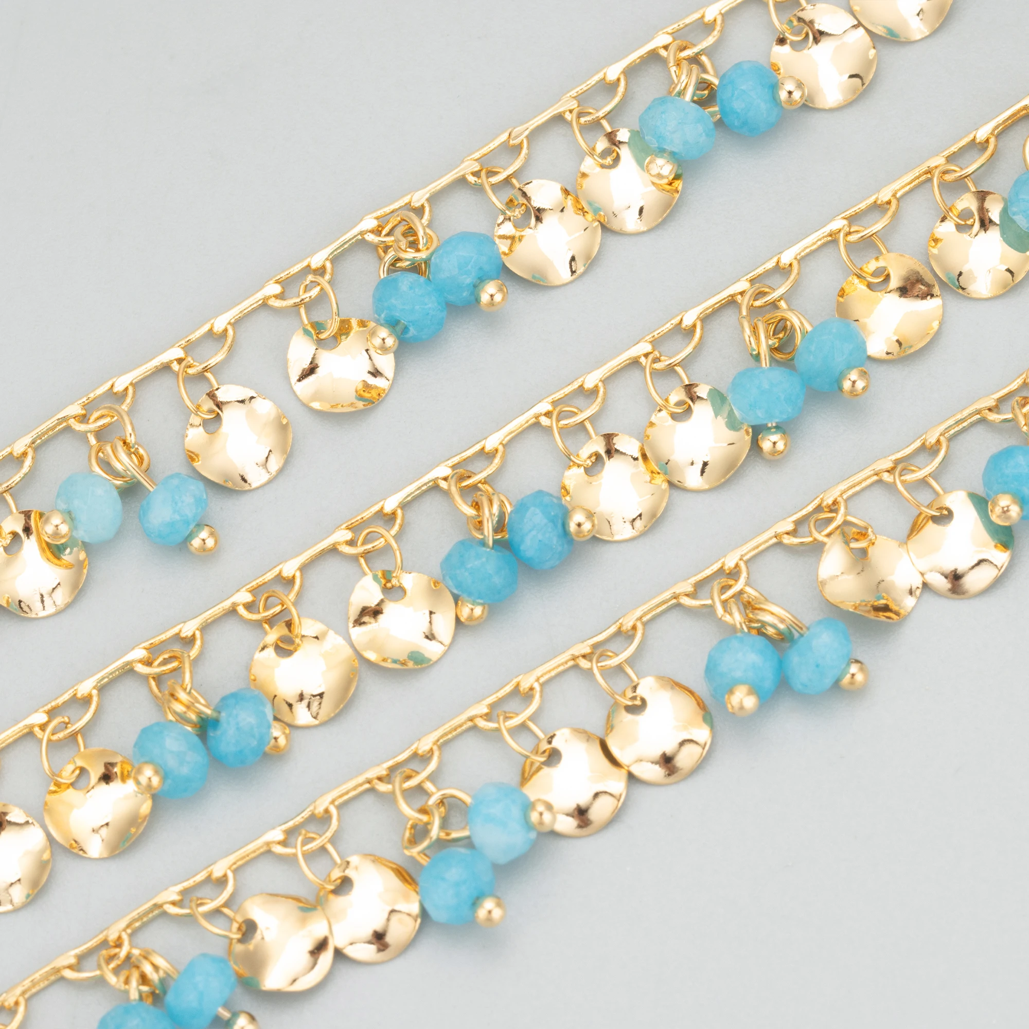 GUFEATHER C322,chain,hand made,nickel free,18k gold plated,copper,natural stone,jewelry making,diy bracelet necklace,50cm/lot