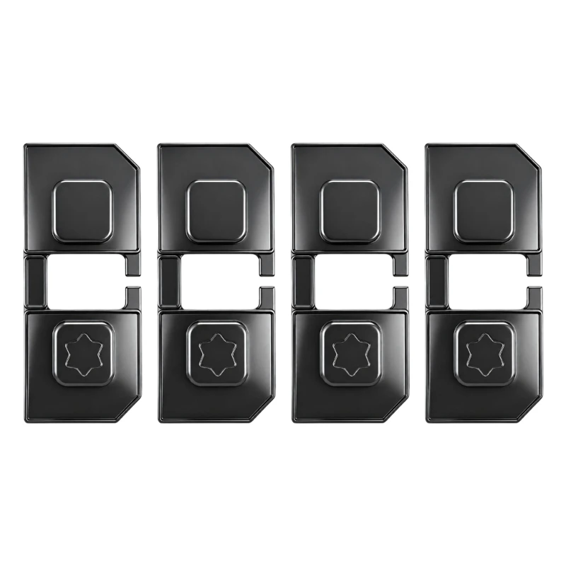 Car Door Check Covers Designed to Install without Removing Screws, 4-Piece R6FB