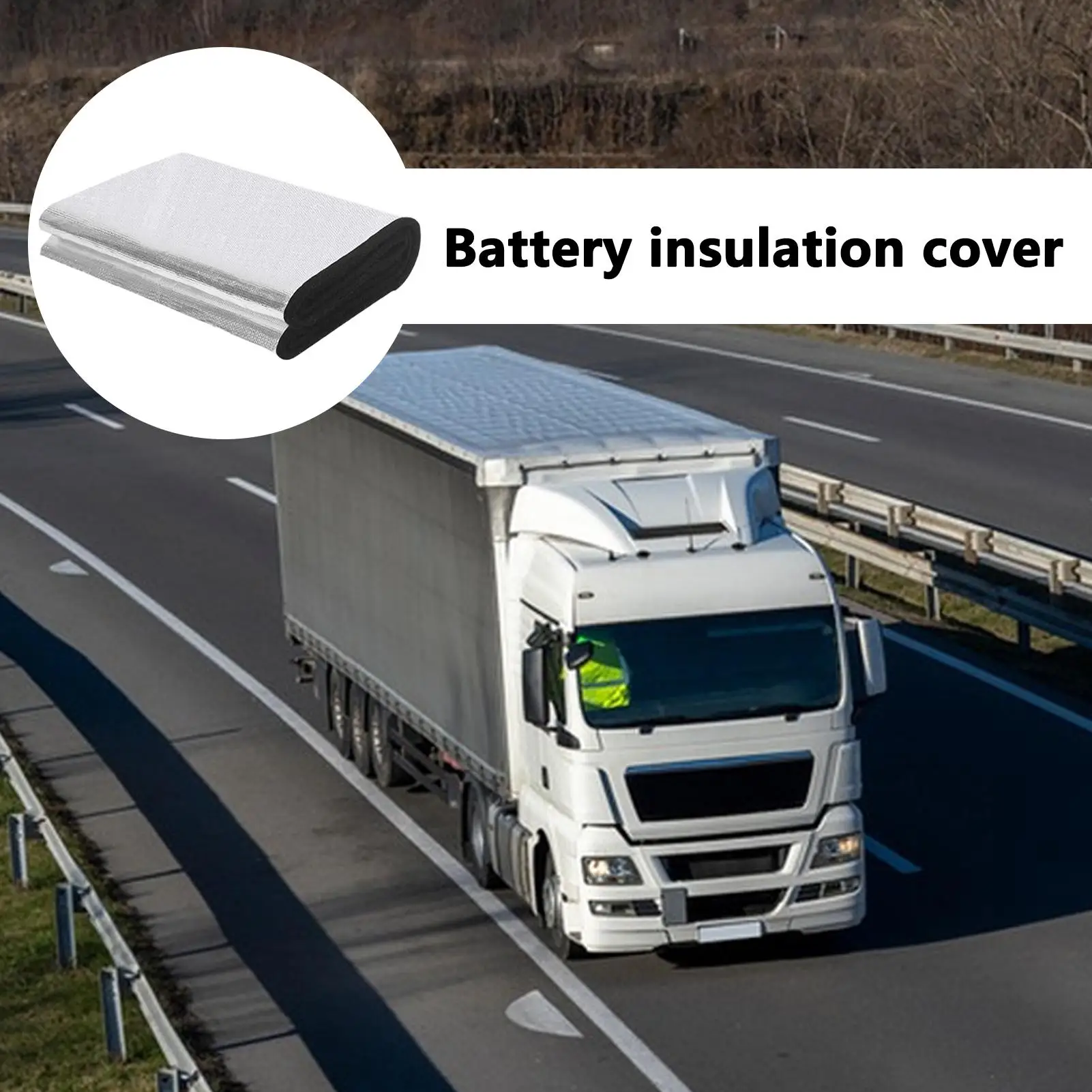 Car Battery Insulation Cover Fireproof Flexible Shield for RV Trailer Boat Marine Cold Weather Winter ATV Motorcycle Lawn Mower