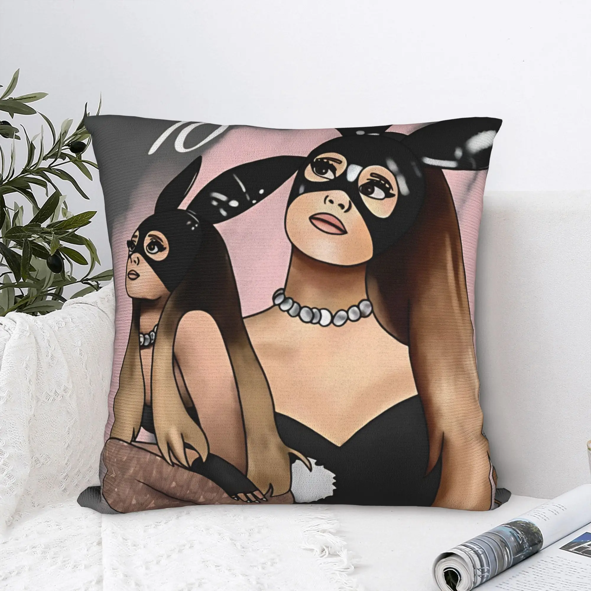 Pillow Cover Singer Arianas Grandes  Fashion Pillow Case For Sofa Car Home Decor Pillowcases