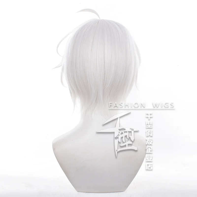 ES Kanna Natsu Cosplay Wig 30cm Short Simulated Scalp Hair Wig Cosplay Anime Cosplay Heat Resistant Synthetic Hair Party