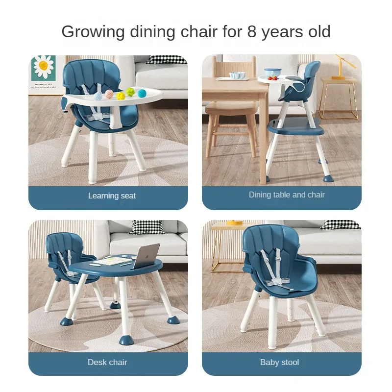 Playing Table New Product Children Foldable Plastic Dinning Baby High Chair Study Table and Chairs Party Set