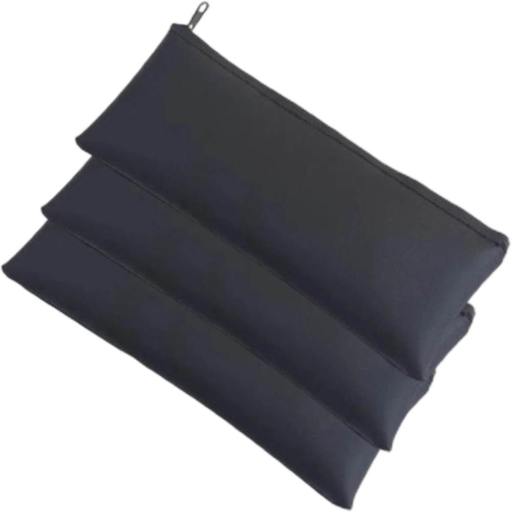 

3PCS Portable Handheld Bag Pouch Zipper Case Leather Storage Holder Organizer Durable Tool Leather Bag 21.5x10.5cm