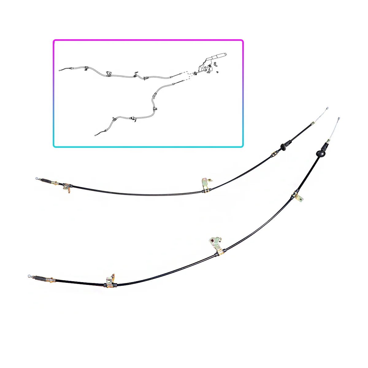 

For BAIC A315 X25 X55 X65 D50 Rear Brake Cable Parking Brake Cable Handbrake Left Right Cable A00043154 A00026683