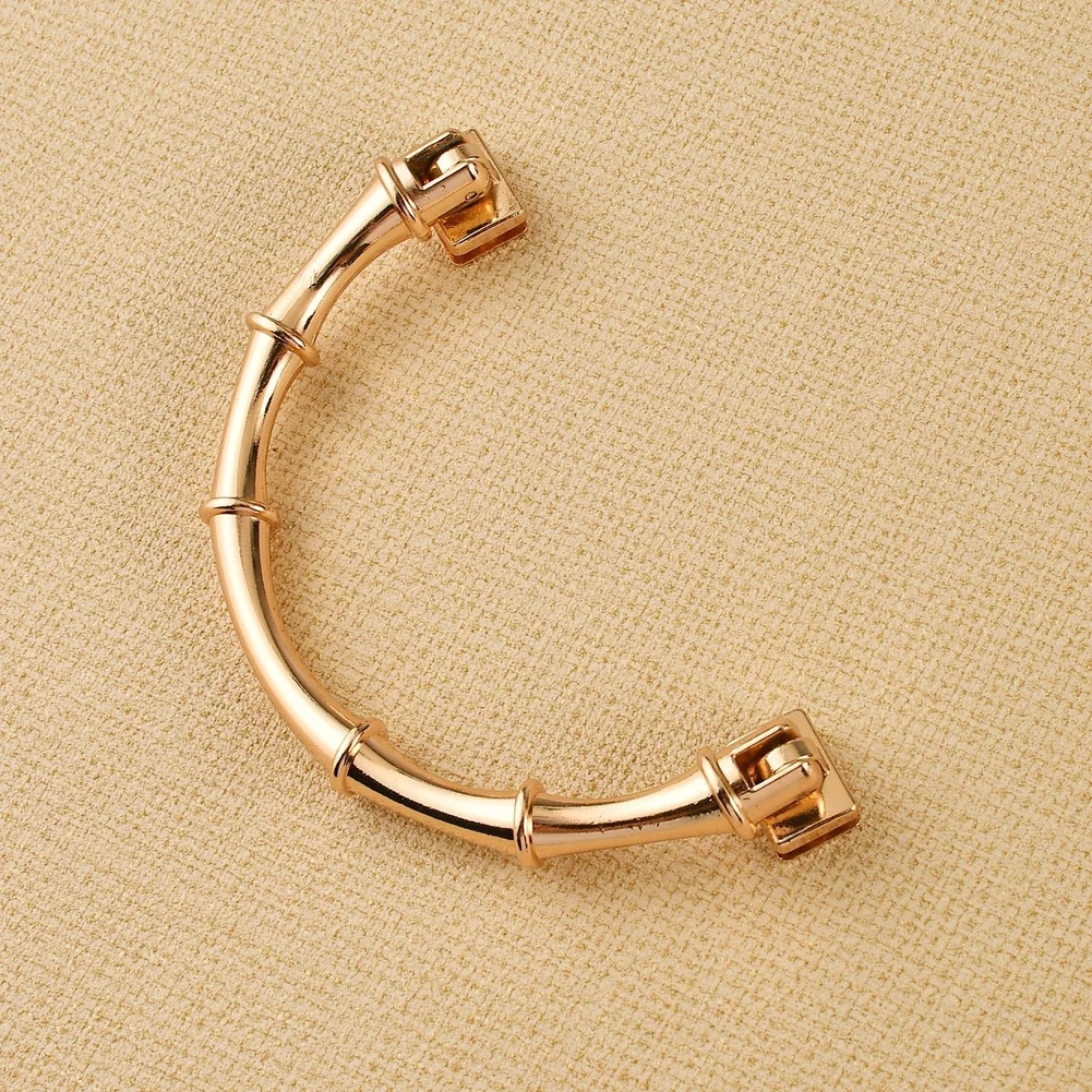 Golden Zinc Alloy U Shaped Handle For Box Jewelry Case Minimalist Pull Knob For Cabinet Drawer Furniture Hardware Accessories