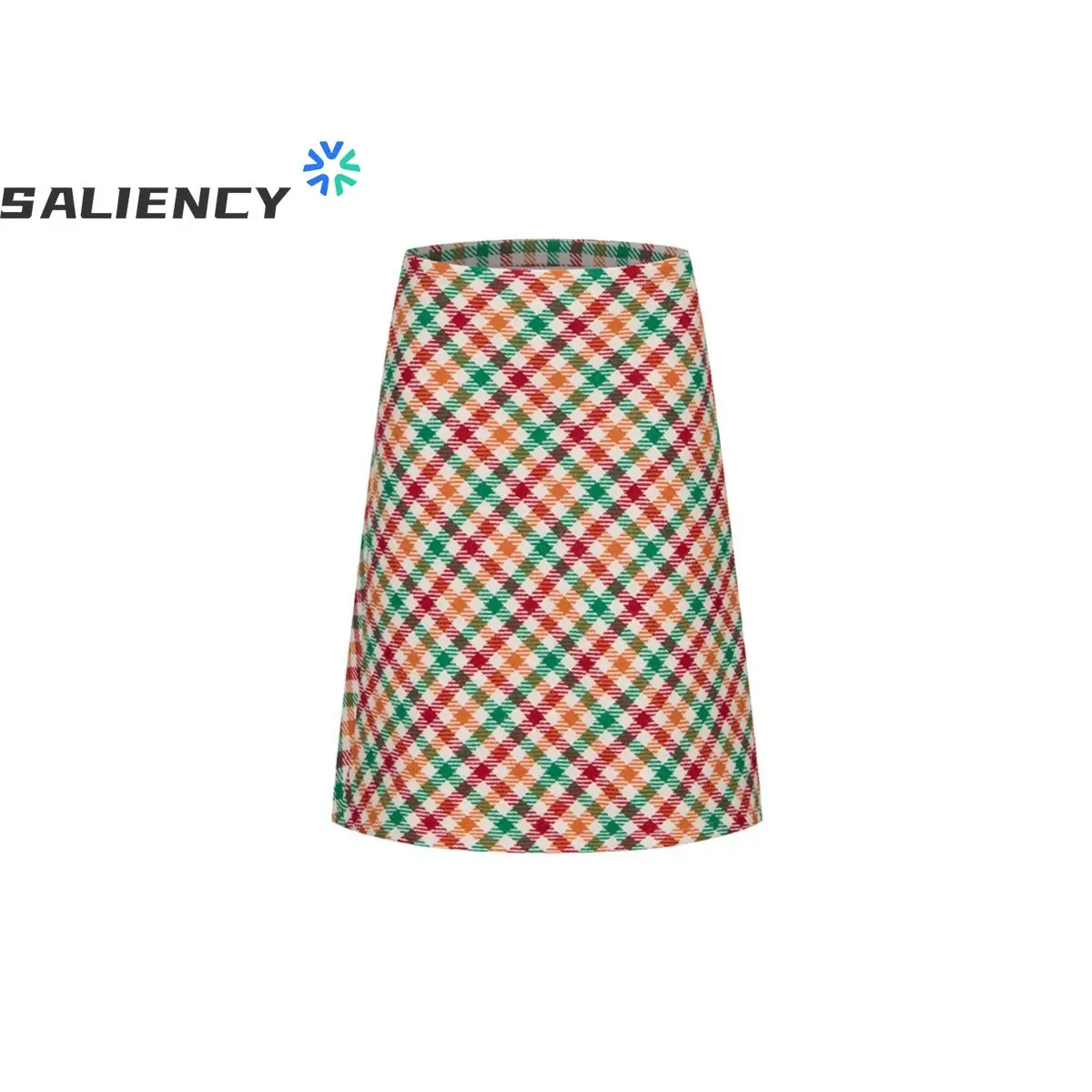 SALIENCY Woolen Faldas Mujer Plaid Vintage Thick Autumn Winter Korean Fashion Women Skirts High Waist A-line Retro Long Skirt