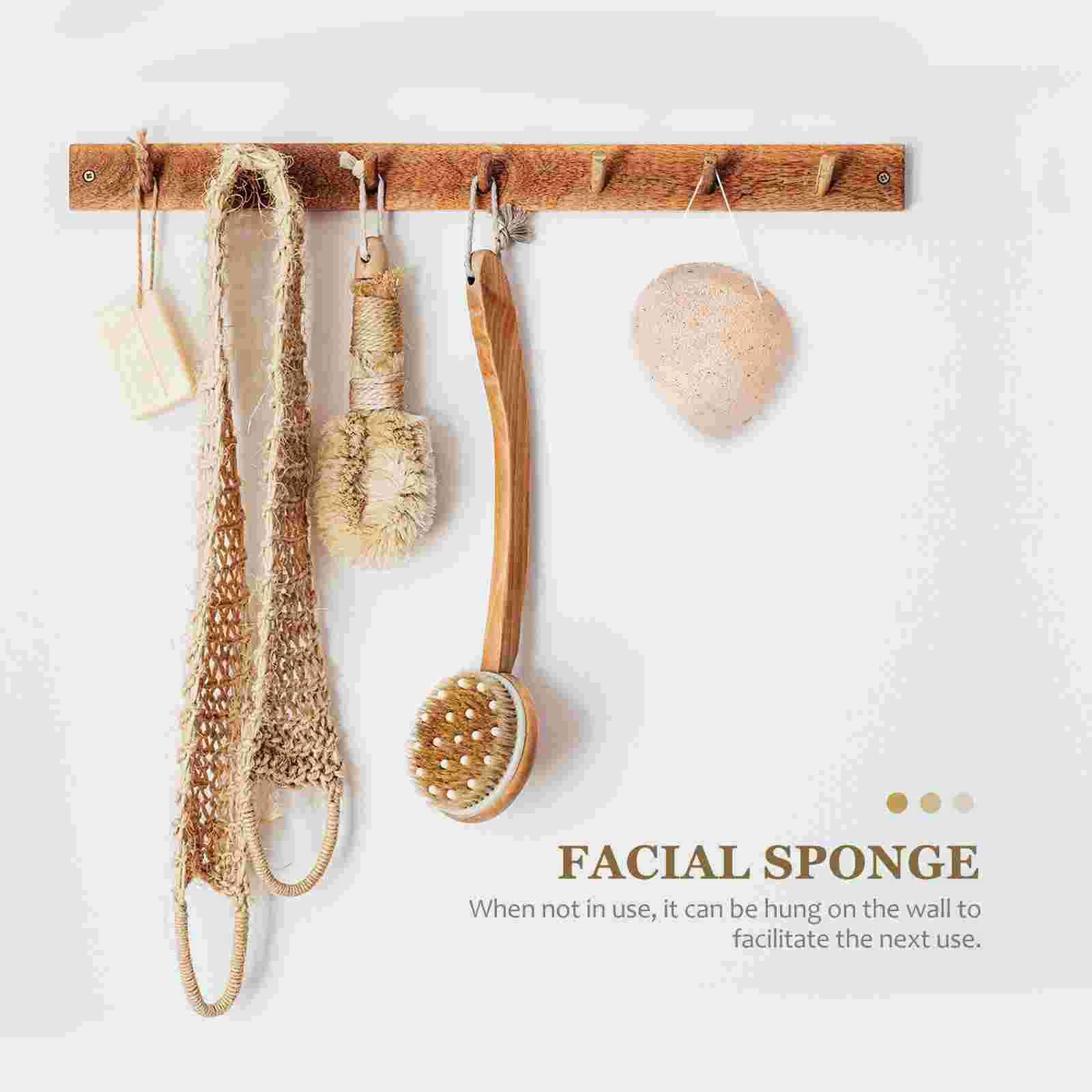 Sponge Face Wash Cleaning Konjak Facial Puff Natural Easy-to-use Washing Pad Exfoliating Makeup Removal Blackhead