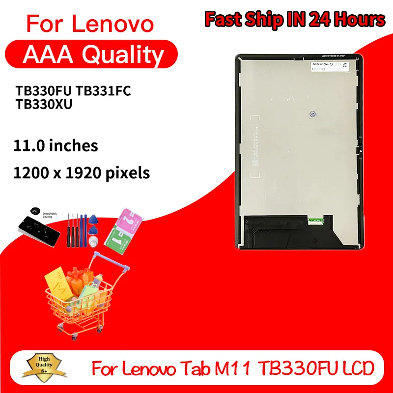 

11”New For Lenovo Tab M11 TB330FU TB330XU LCD Display Touch Screen Digitizer Assembly For Lenovo Tab K11 TB331FC Display