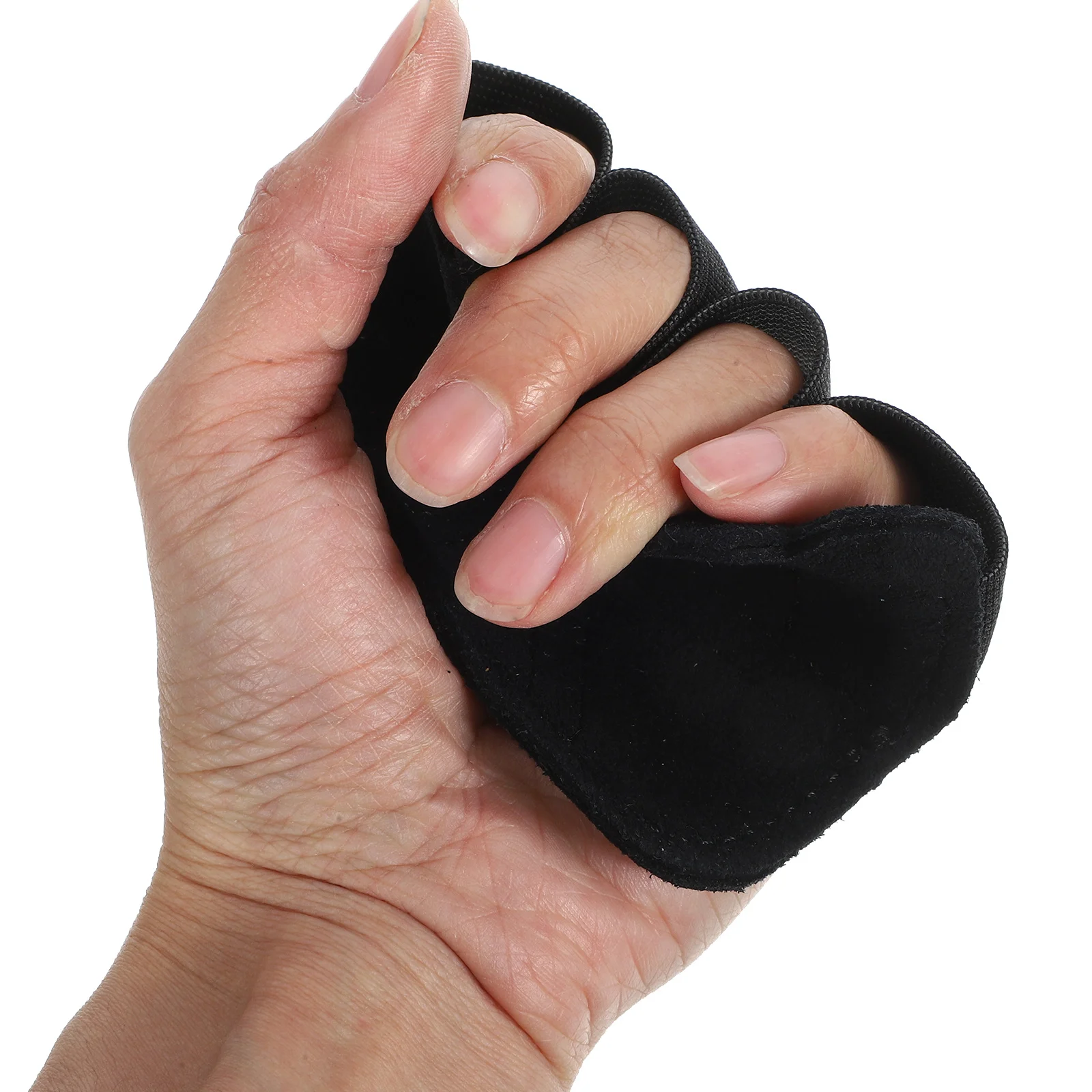 

1 Pair Four-Finger Weight Lifting Gloves Nylon Non-Slip Palm Guard For Pull Up Barbell Gym Workout Fitness Training
