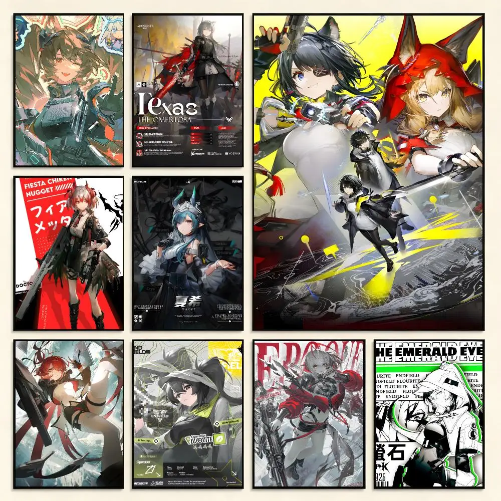 Strategy Game Arknights Endfield Poster Digital Solvent Print Waterproof PP Fade-Resistant Wall Art Room Decor Gift