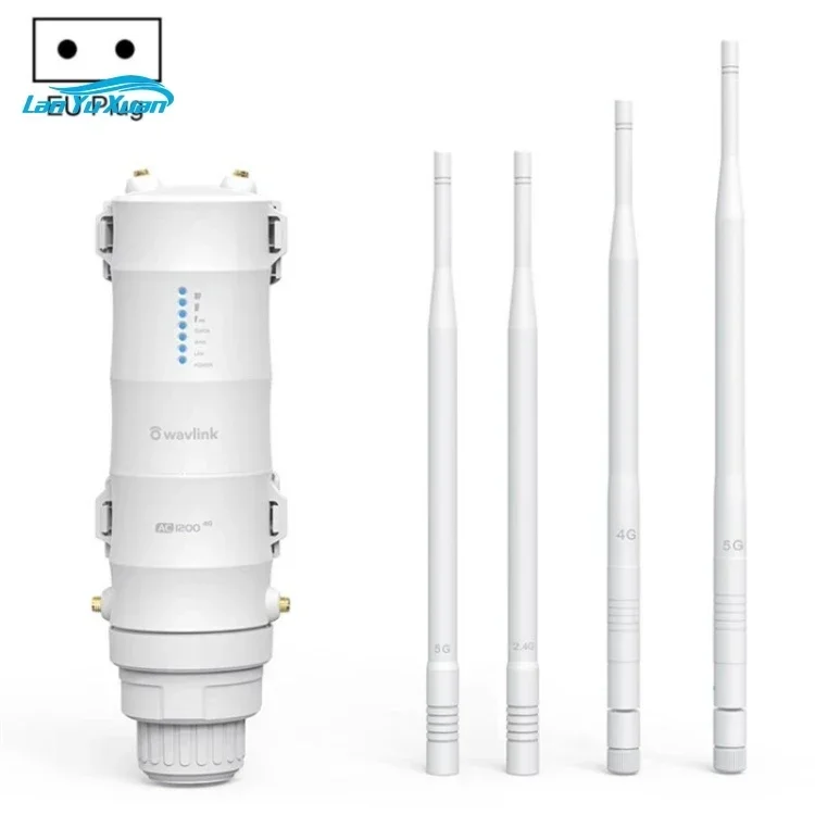 Newest Design WAVLINK WN572HE4D AC1200 4G LTE WiFi Dual Band 4 Detachable Antennas Router 4G Mobile Wifi Routers