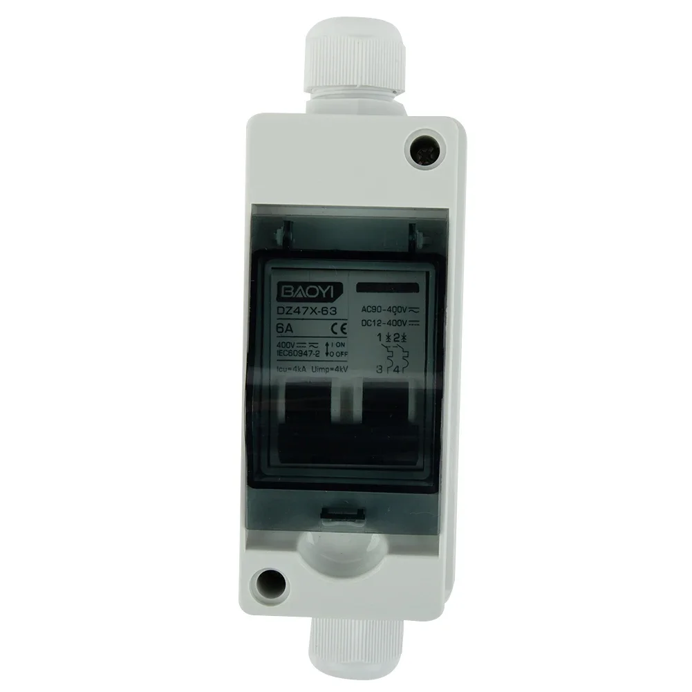 

Mini Circuit Breaker AC Circuit Breaker Switch with Waterproof Distribution Box for Solar Photovoltaic Combiner Box