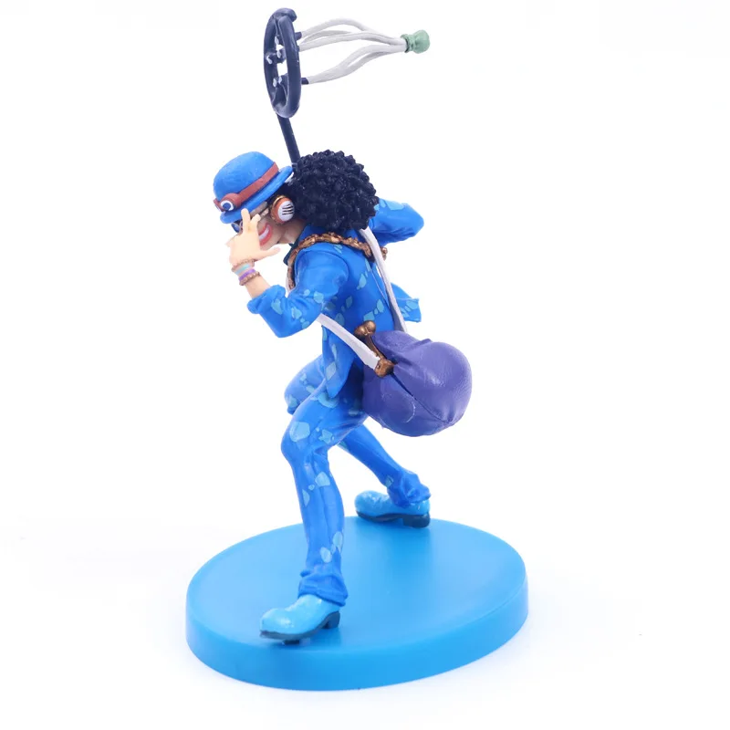 New Anime One Piece 20th Anniversary Usopp Blue Jacket PVC Action