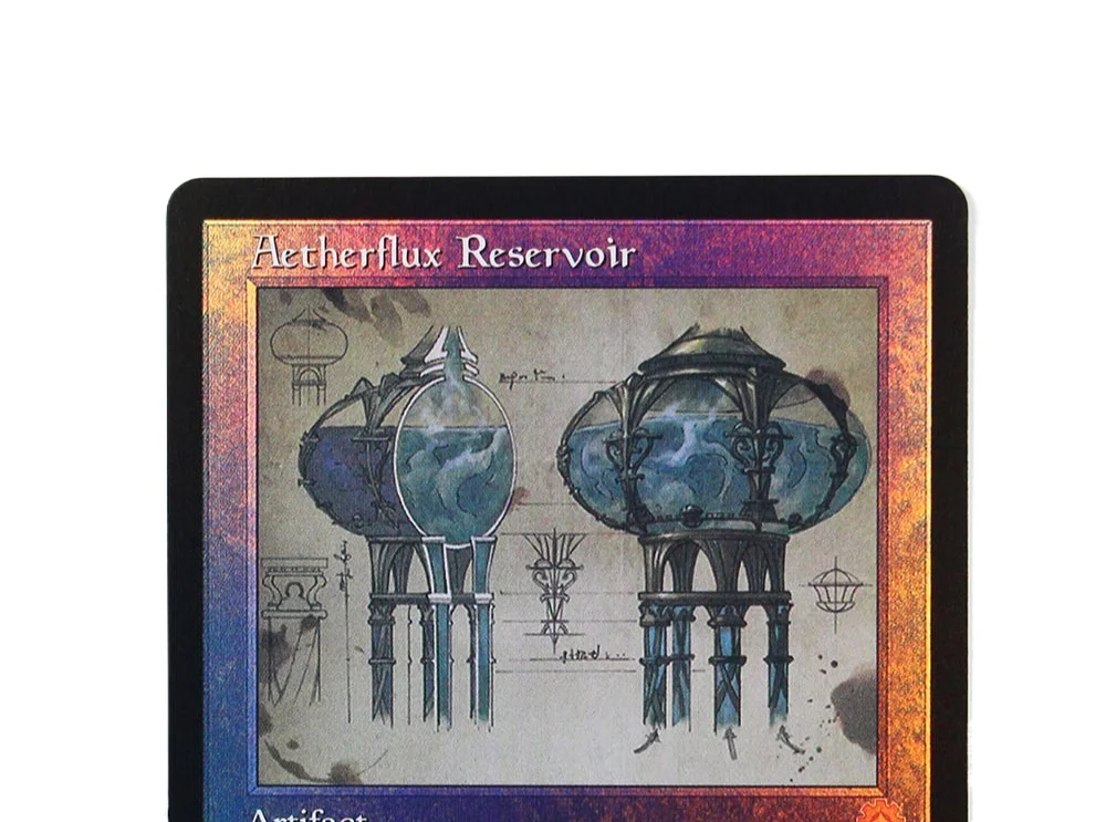

Aetherflux Reservoir TCG Волшебные прокси-карты Игра Черная Высокое качество Прокси-сборная доска Игральная игра Коллекционные карты прокси