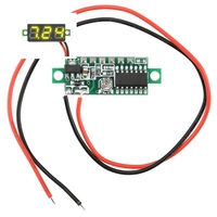 Mini Digital Voltmeter DC 2.5V-30V High Precision Dual Wire with Reverse Polarity Protection Voltage Tester Meter