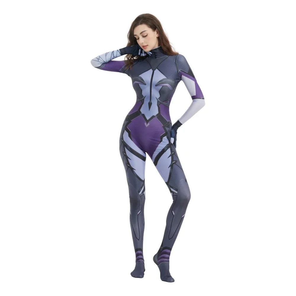 Game Overwatch 2 Costumes Widowmaker Cosplay Costume Women Female Girls Suit Zentai Geek Girl Bodysuit Adults