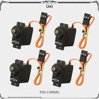 4PCS JX Servo PDI-1109MG 9g 2.5kg Metal Gear Digital Mini Servo for Fixed-wing 1/18 RC Car Boat Robot Arm Helicopter