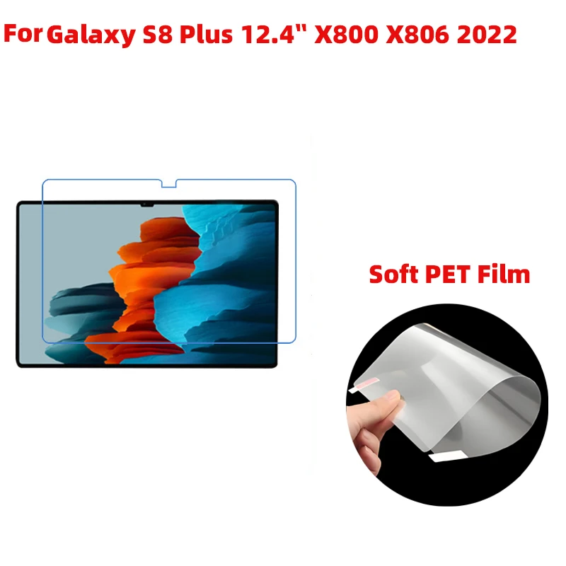PET Clear Transparent Screen Protector film for Samsung Galaxy Tab S8+/Ultra/S6/S7/S9/S10/T970/T870/X700/A7/A8/A9/S2-S7/FE 4pcs