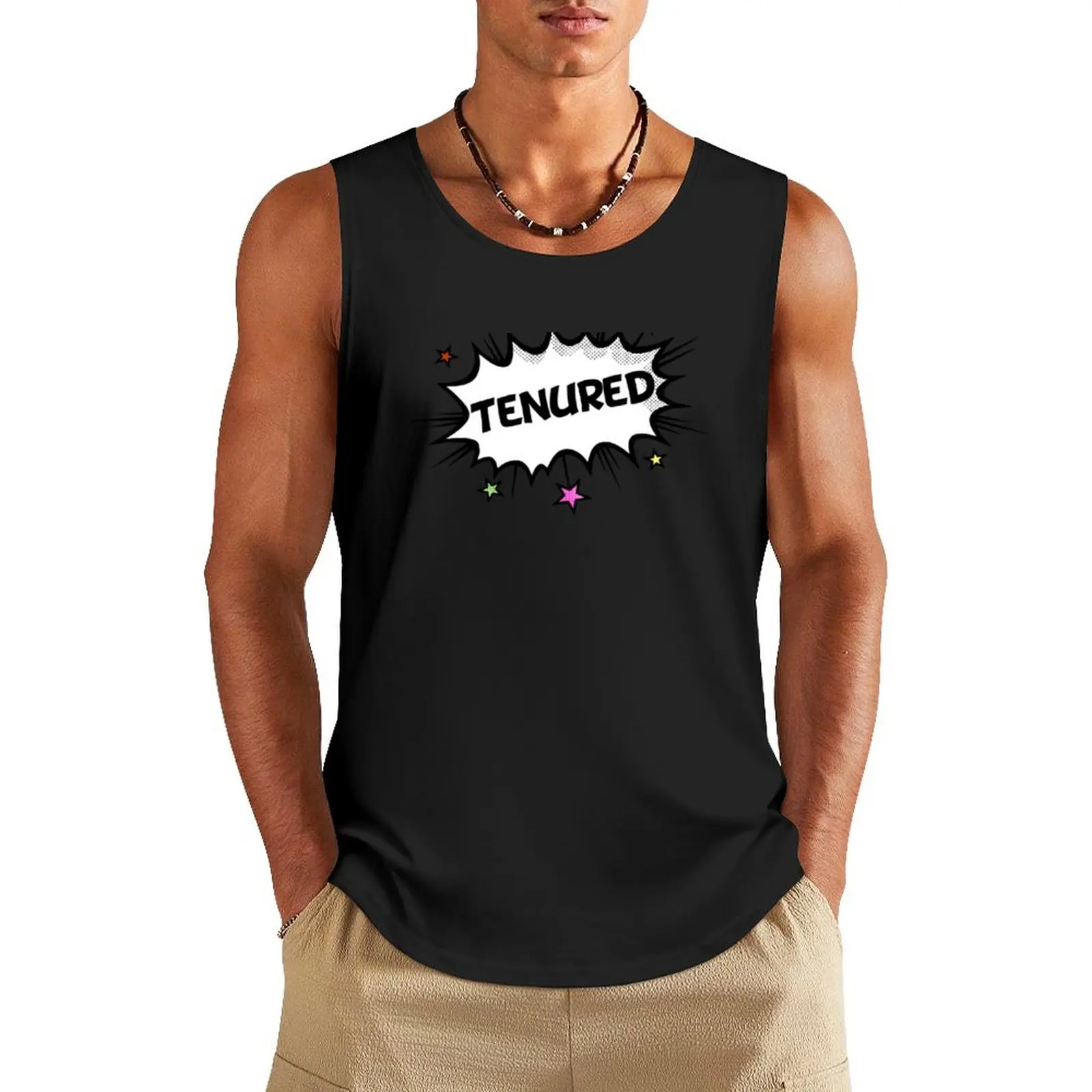 Fun Tenure Tank Top anime Men's summer t-shirt Man summer clothes men gym clothing