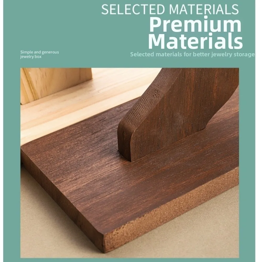 

Foot Shaped Wooden Necklace Frame Large Capacity Ornaments Jewelry Display Props Creative Space Saving