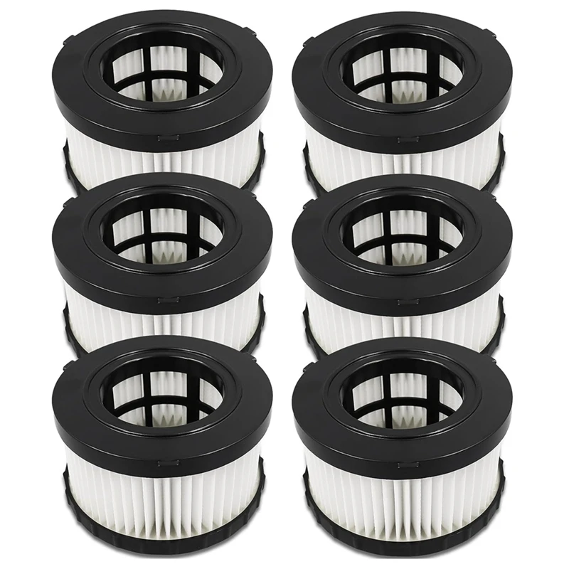 DC5151H Replacement HEPA Filter For Dewalt DC5151H DC515 DCV517 DCV517B Wet Dry Vacuum, Vacuum Filter 6 Pack