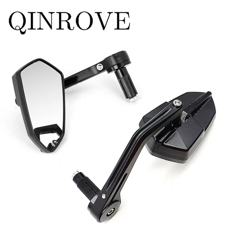 Aluminum Alloy Side Mirror Motorcycle Handlebar End Mirrors Universal 7/8