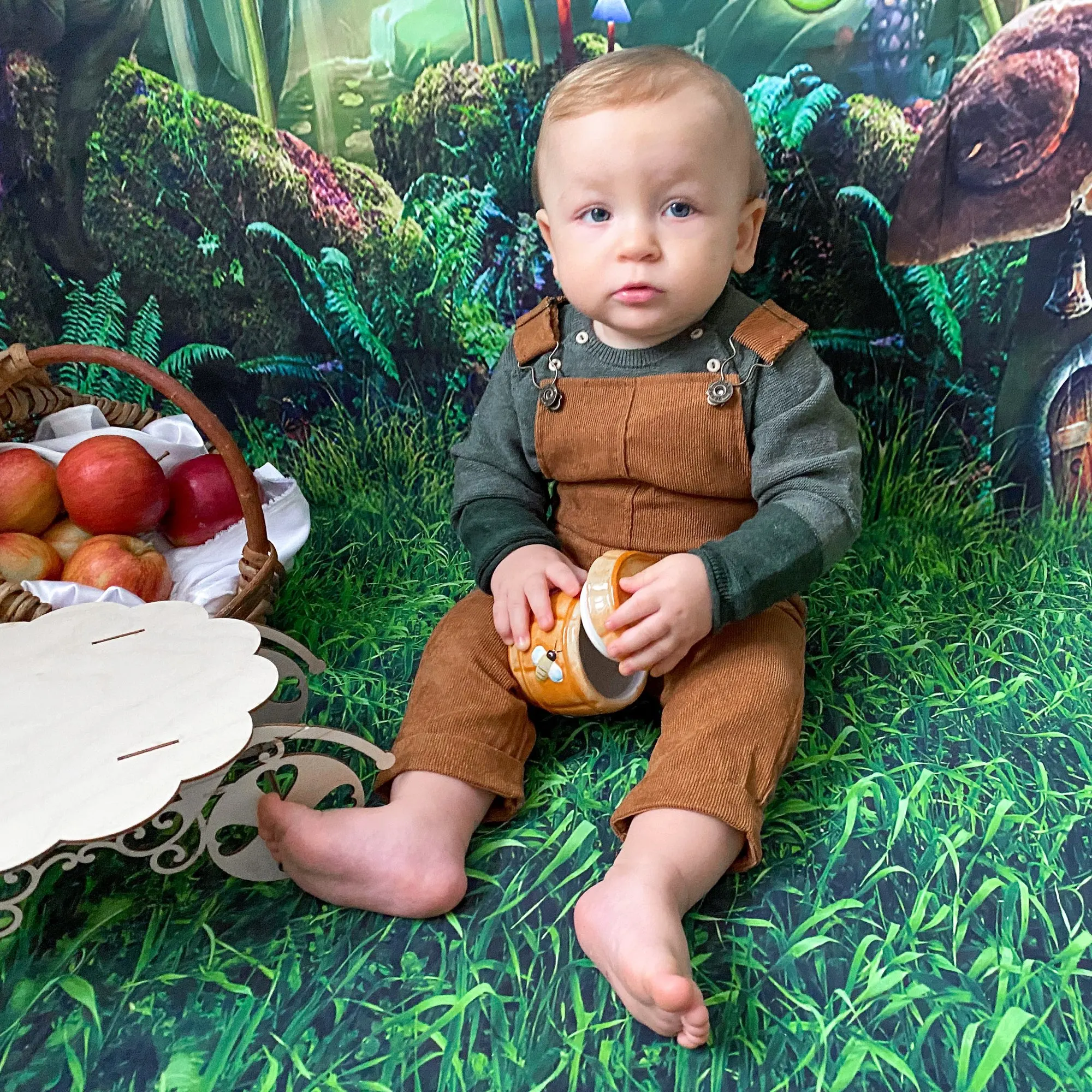 Mehofond Mùa Xuân Chụp Ảnh Phông Nền Cỏ Phục Sinh Khu Rừng Cổ Tích Cho Bé Búp Bê Bánh Chân Dung Rừng Nền Ảnh Phòng Thu Photophone