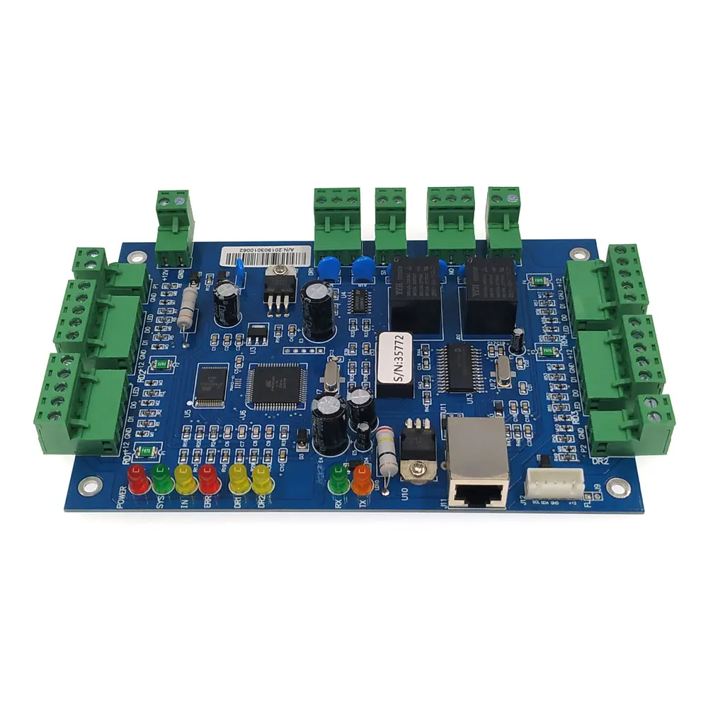 Double Door TCP Access Panel Support Multi-Access Function / Time Attendance / Fire Alarm