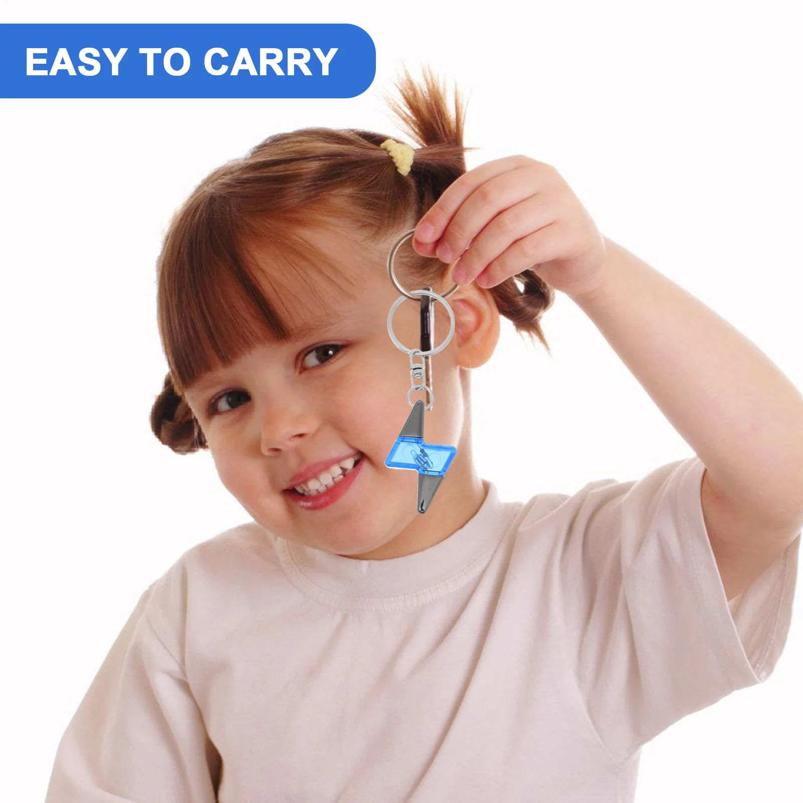 3개입 인체 정전기 방지 키체인 자동차 정전기 제거기 휴대용 ESD 안전 키홀더 자동차 액세서리