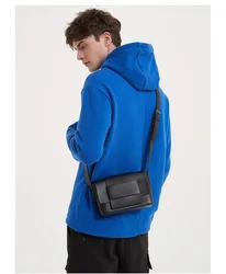 Bolso cruzado ligero de lujo para hombre, bolso cuadrado pequeño, bolso de hombro versátil