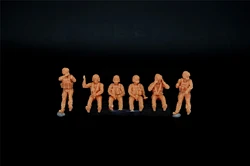 1/72 Modern US Black Hawk Helicopter Pilots - Crew Members 6 Person Genome (Miniature Soldiers)