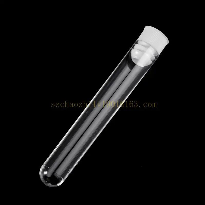 62KA 10X Các ống kiểm tra bằng nhựa đa chức năng với mũ tròn dưới cùng cho các thiết bị hóa học học