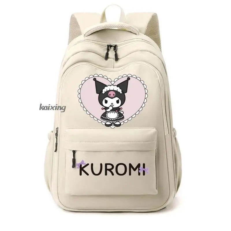 Backpacks Lovely Kuromi Melody Boy Girl Kids School Book Bags Women Bagpack Teenagers Schoolbags Canvas Travel Laptop Backpackk