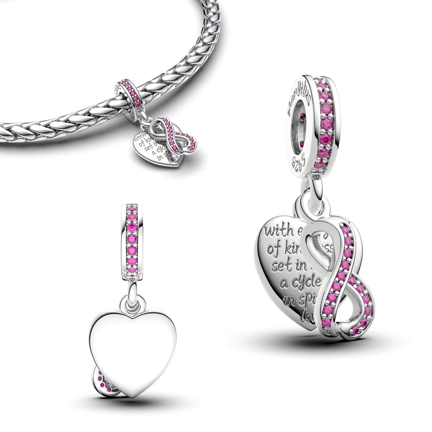 

Jewelry and Accessories Original 925 Charm Bracelet Pendants Fit Fashion Certified Charms Bracelets Italian Bracelet Pendant 925