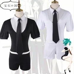 Anime Land of the lustro Daimond Costume Cosplay fosphophyllite ragazze bianco e nero uniforme carnevale gioco di ruolo vestito da donna