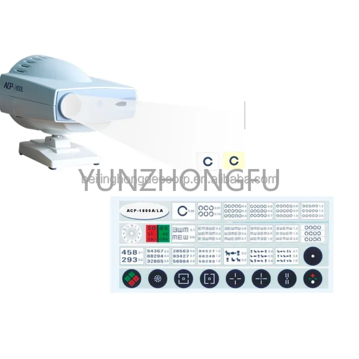 

Chart Projector Optical Equipment with Snellen and Set Huvi Hcp-7000