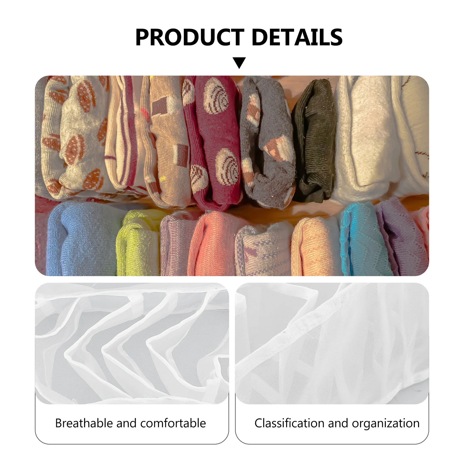 

1Pcs Nylon Underwear Storage Organizer Box Multi-Purpose Grids for Bra Socks Underwear Scarves Drawer Divider