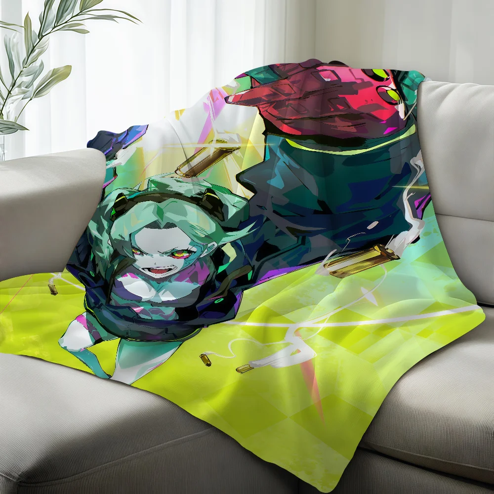 Game Samurai C-cyberpunk Rebecca Blanket Suitable For Sofas Beds Offices Cars Outdoor Travel An Ideal Gift For Friends Family