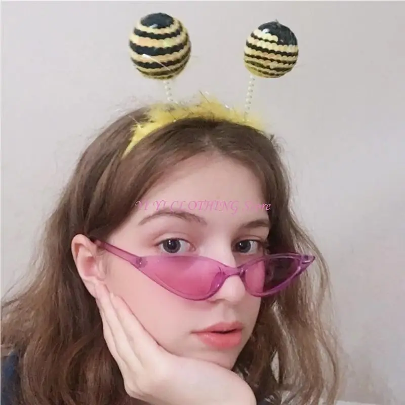 N5KF Halloween Headband Antenna Tentacle Hair Hoop Animal Cosplay Costume Assesories for Women Girls Party Supplies