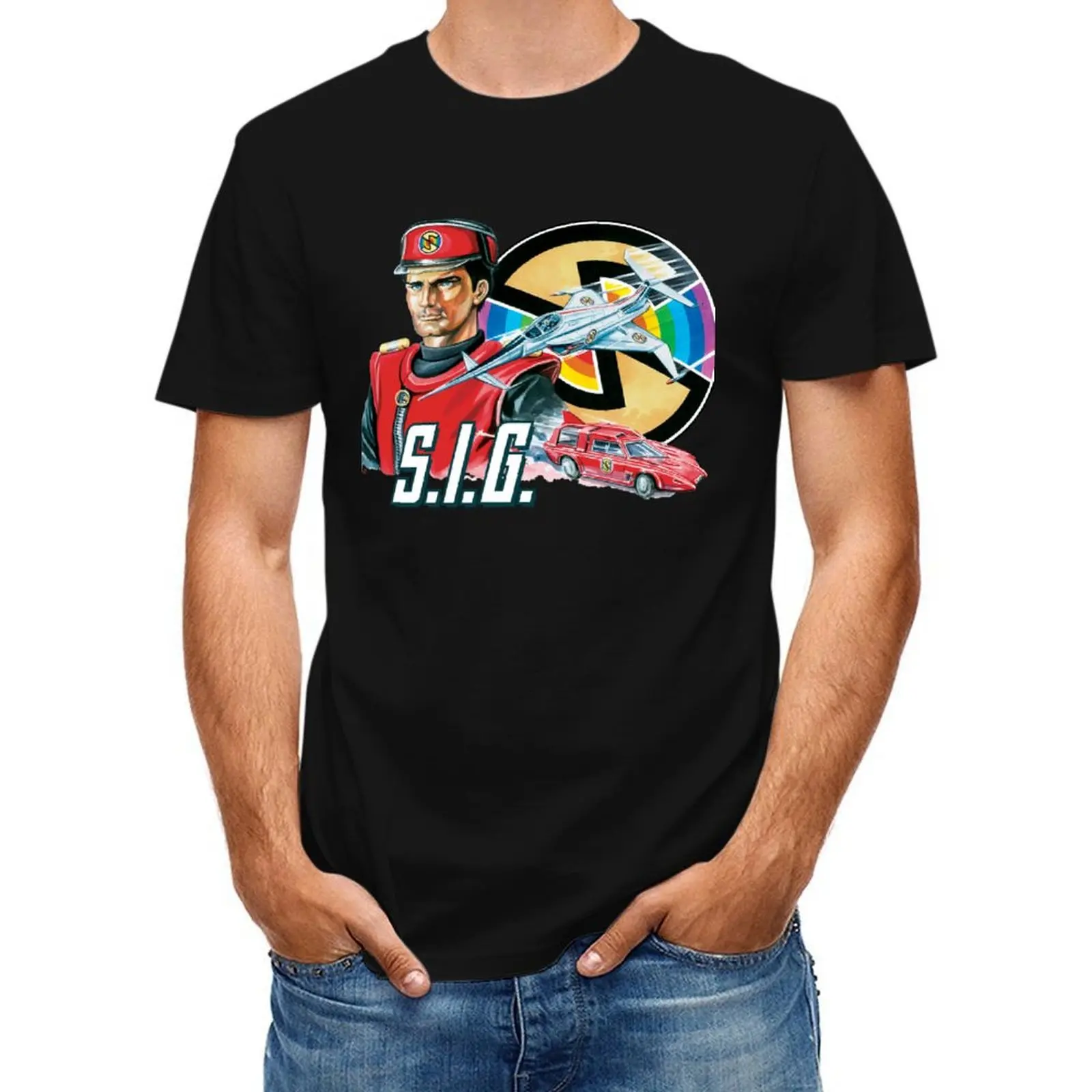 

Captain Scarlet Spectrum is Green! T-Shirt kawaii clothes cotton graphic tees for a boy clothing for men