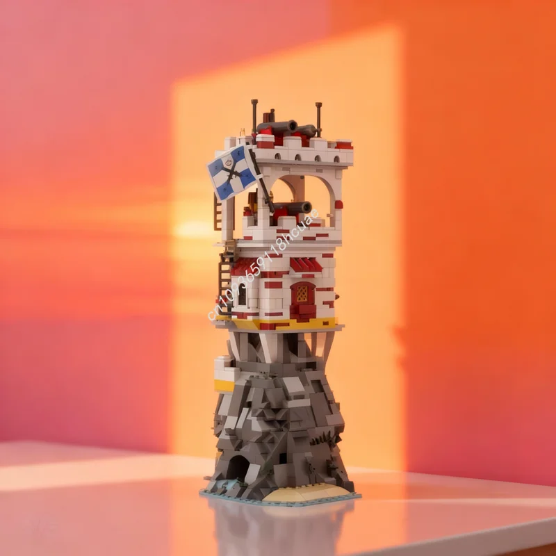 

1782pcs MOC Alt Eldorado Fortress DEFENSE TOWER Pirates Model Building Blocks Architecture Christmas Gifts Toy Education