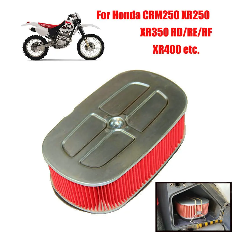 Części filtra powietrza motocykla dla Honda CRM250 XR250 XR 250 Baja XR250R/L XR350 XR350R XR400 XR400R XR440 filtr powietrza