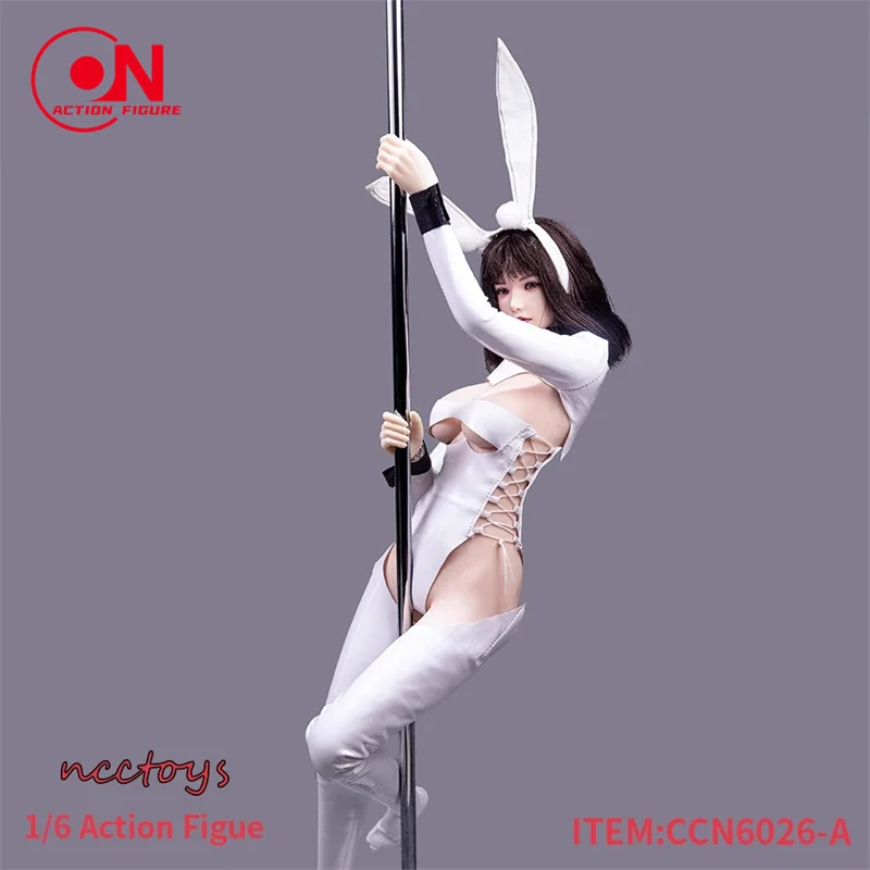 ชุดเจลโค้ทแบบชุดนักเรียนหญิงกระต่าย Ncctoys CCN6026 ขนาด 1/6 สำหรับตุ๊กตาแอคชั่นฟิกเกอร์หญิงขนาด 12 นิ้ว