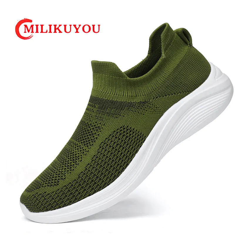 Casual Shoes Brand Women's Men Sports Breathable Zapatillas Shoe Summer Sneakers Comfortable Outdoor Tenis Male Light Socks Shoe