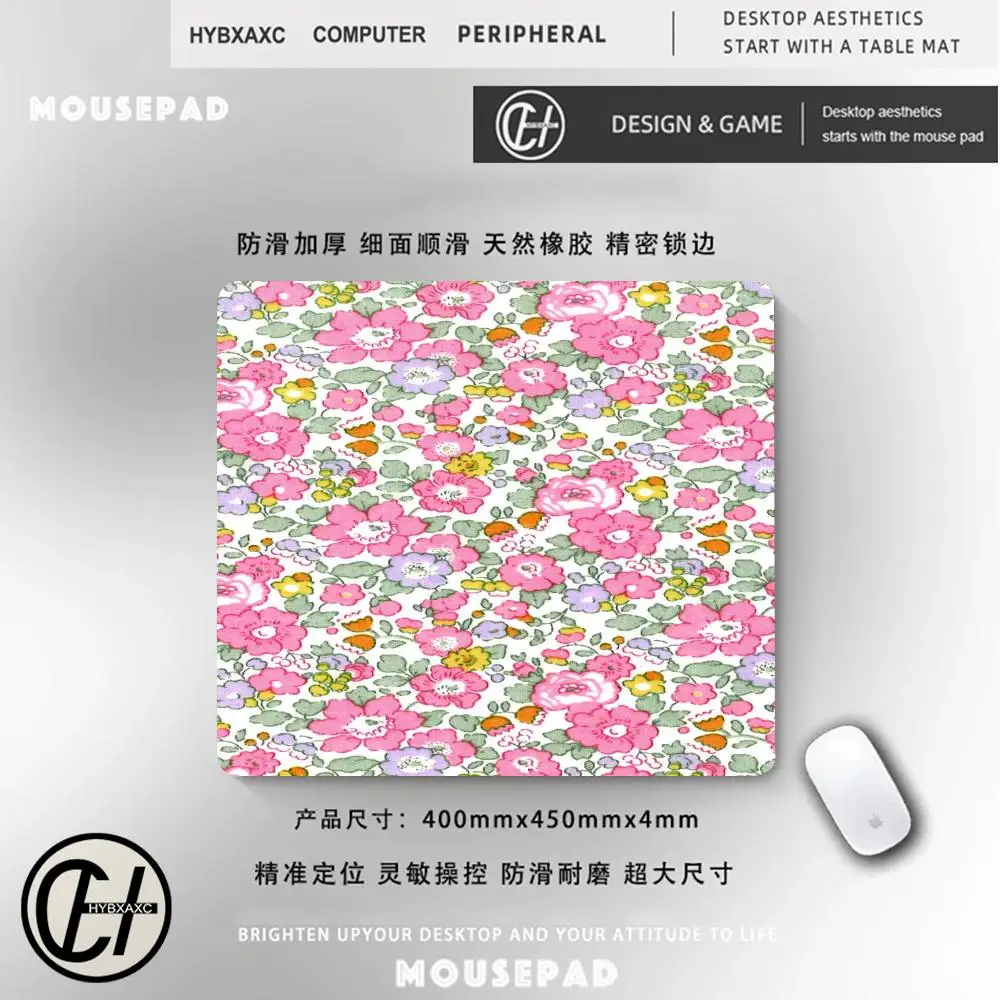HD Mouse Pad Hot Sell Small size Gaming Desk Mat Natural Rubber Gamer Cartoon Pink Flower Office Decoration Home Mouse Mat