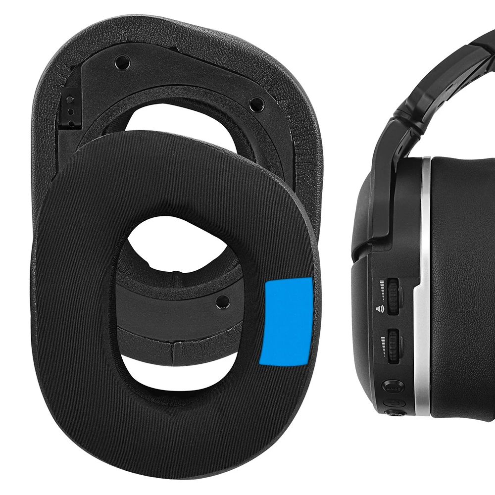 استبدال وسادات الأذن الرياضية لتبريد الأذن وسادات الكؤوس وسادات الأذن قطع غيار لشاطئ السلحفاة الشبح 700 Gen 2 سماعات الرأس
