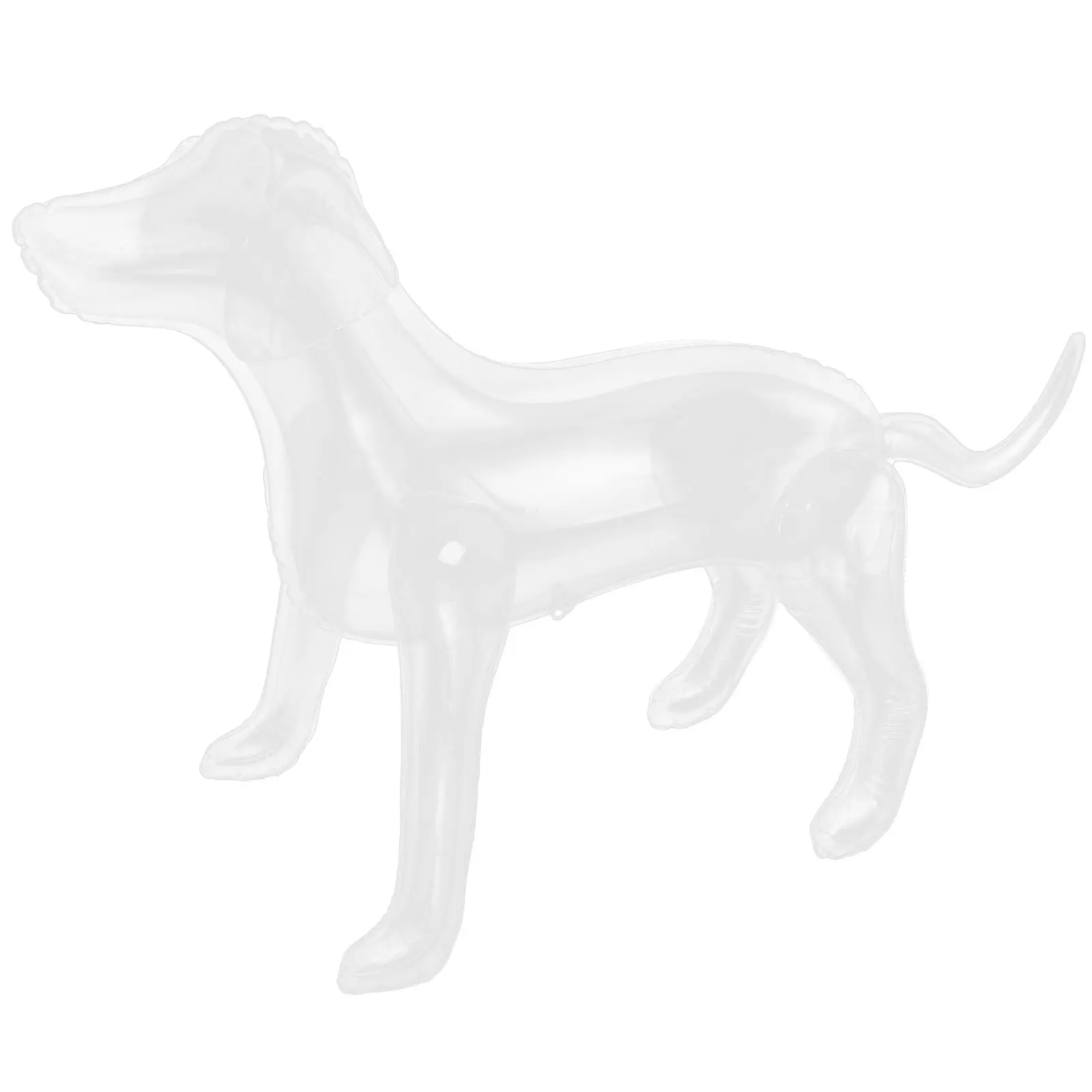 

1 set Pet Clothing Model Inflatable Dog Clothes Display Accessories Figurine Rack Mannequin PVC Pet Shop Dog Standing Models
