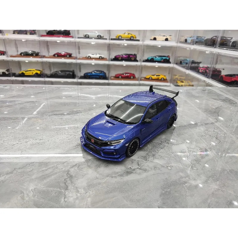재고 있음 1:18 HONDA CIVIC FK8 다이캐스트 시뮬레이션 수지 자동차 모델, 소년 축제 선물 장난감, 성인 수집품.