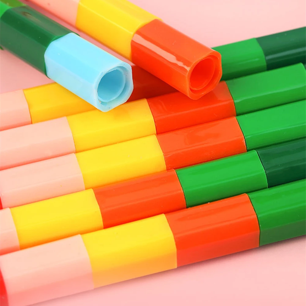 3/6/12PC12 اللون بنة القلم للأطفال حفلة عيد ميلاد استحمام الطفل رياض الأطفال كرنفال حفلة المدرسة المنزلية هدية مكافأة