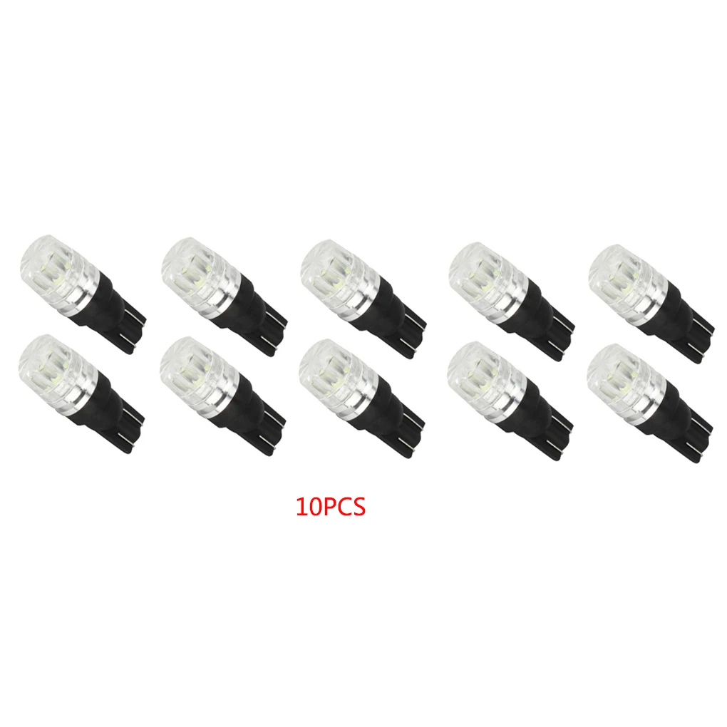 

10PCS Waterproof T10 5730 8W Car LED Prism Lens Decoding License Plate Light Reading Light Bulb 12V